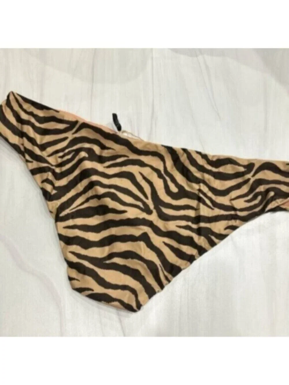 NWT J.Crew Women's Brown Curved-Waist Cheeky Bikini Bottom Size 3X